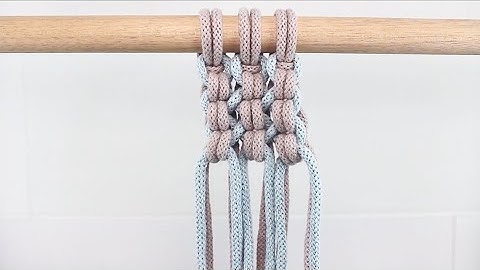 Multiple Endless Falls Knot  | Intermediate Macrame Pattern