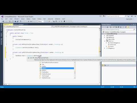C# Contextmenustrip Kullanımı