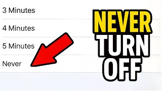 How to Make Your iPhone Never Turn Off (Screen Stays On!)