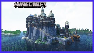 Meghada Castle Epic Indian Fusion Fantasy Fort Citadel Minecraft Build on a Mount Music Timelapse