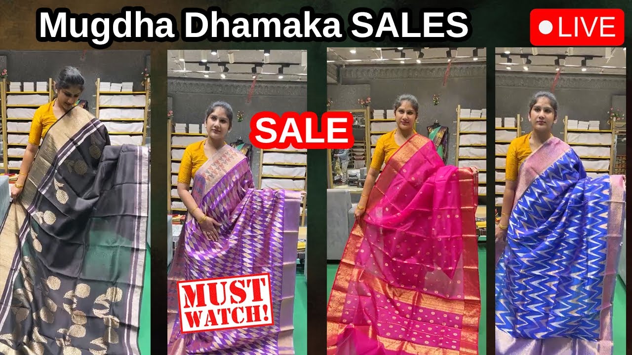 Discounts Raining Mugdha Sarees Vijaywada | Sashivangapalli | Sarees ...