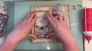 Lets make : Pt 2  how to make a file folder trifold journal cover/pockets/tags