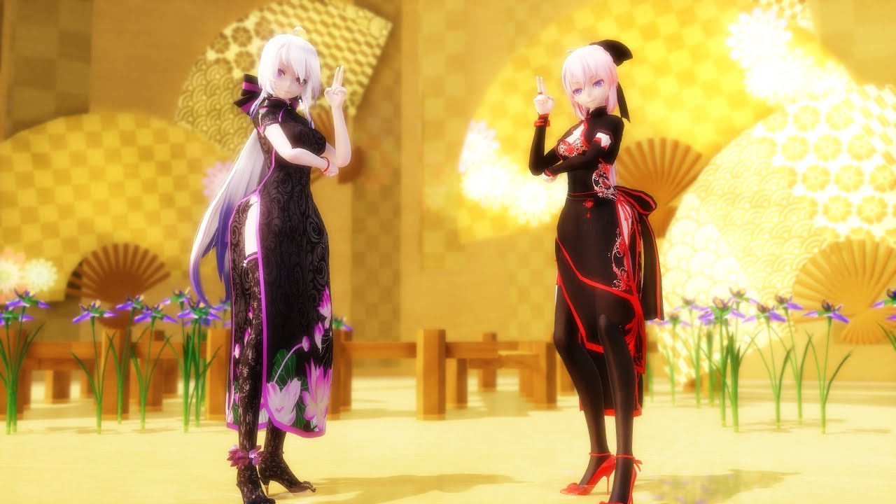 【TDA・MMD】『宵々古今 /Yoiyoi Kokon』【1440p-60fps or WQHD】Tda Haku China Dress ＆TDA Luka Canary China Dress