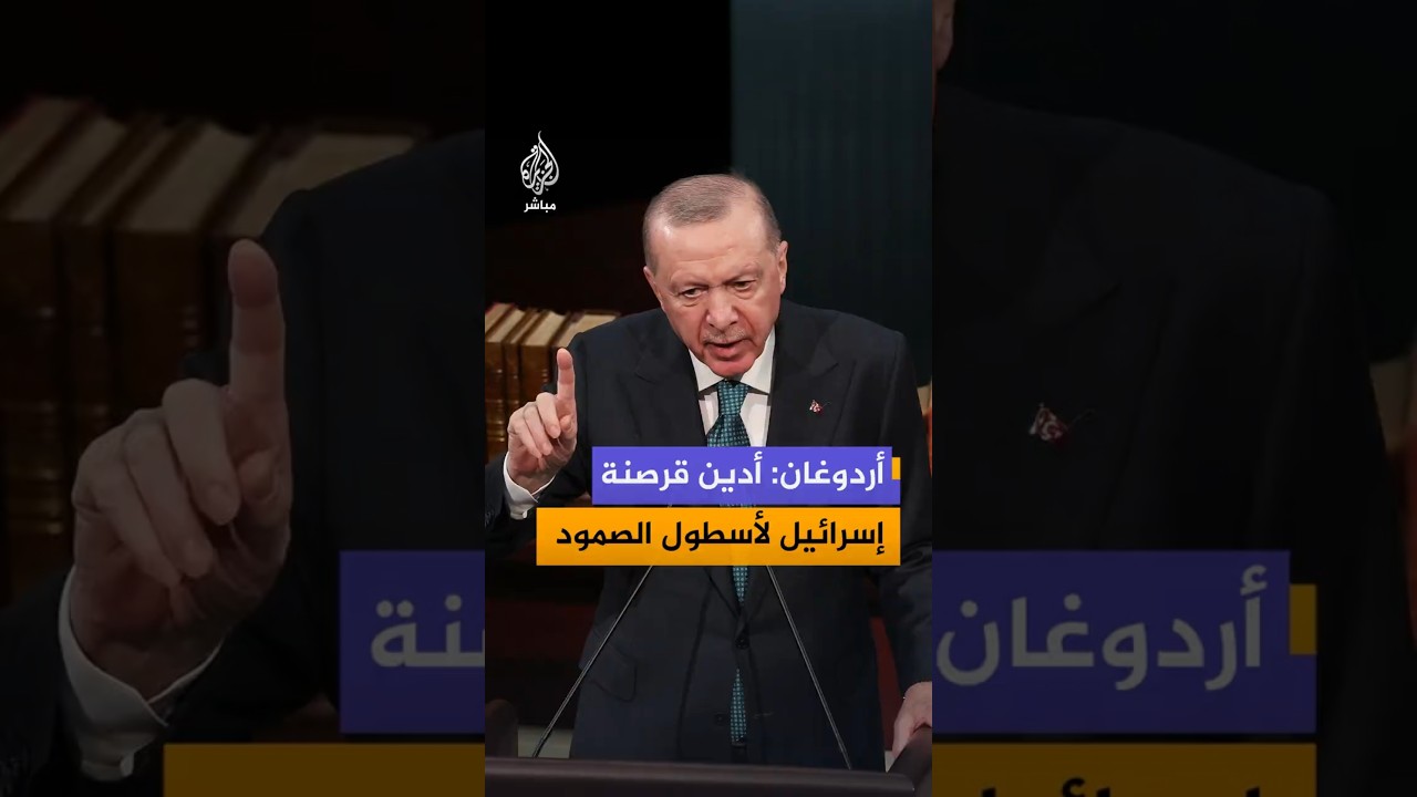 أردوغان: أدين قرصنة إسرائيل لأسطول الصمود