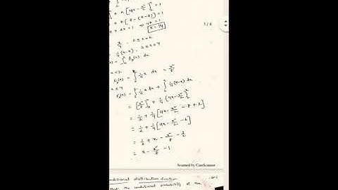 Lecture 12 RVSP Problems, conditional distribution, and conditional density function