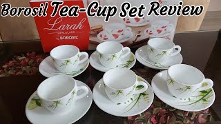 Larah By Borosil Cup and Saucer Set Review | Borosil Tea Cup Set | Borosil Cup Set
