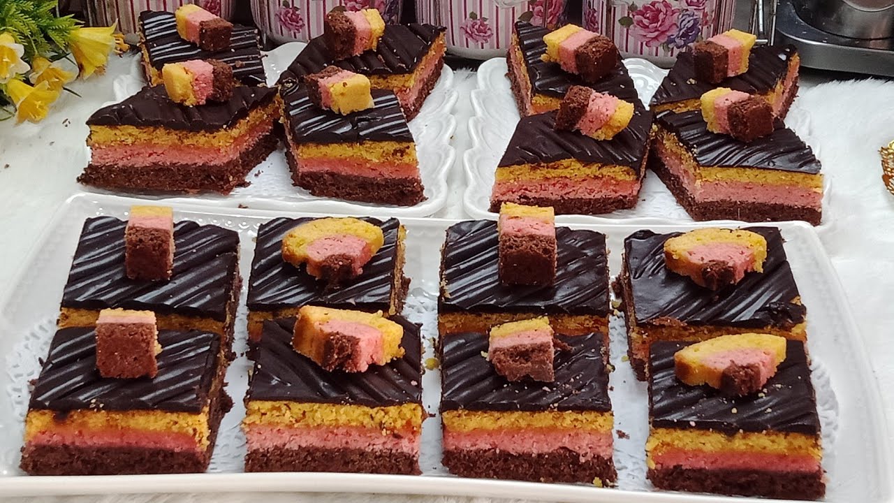 حلويات عيد الاضحى 2020 🐏 حلوة الطبقات بالفلون والمعجون حصرية راح يبهركم طعمها روعة. سلطانة الحلويات