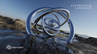 Y2K CHROME AESTHETIC RENDERS in Blender 3.2 // Eevee & Cycles