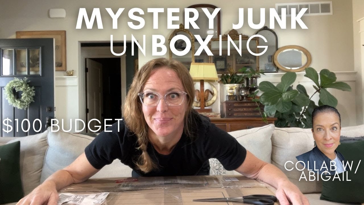 $100 Mystery Junk Box Opening | Unboxing Collaboration with Abigail's Artful Abode