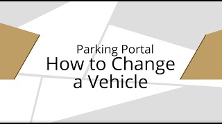 How to Change a Vehicle.