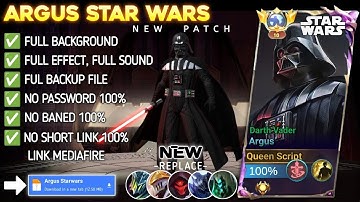 Script Skin Argus Star Wars Darth Vader - Latest Patch No Password Full Effect Sound