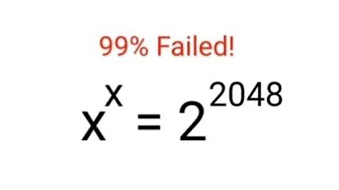 x^x = 2^2048. Literally 99% could not solve this hardest SAT Math problem! satmath #sat #satprep