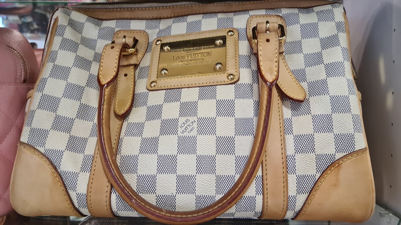 LOUIS VUITTON Damier Azur Berkeley Handbag