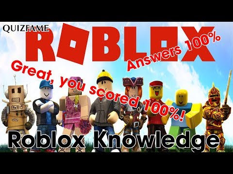 Roblox Knowledge Quiz Answers 100 Youtube