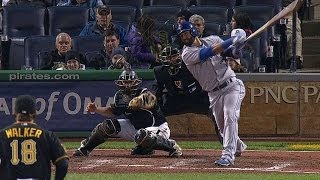 TOR@PIT: Bautista beats the shift with an RBI double