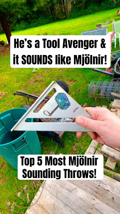 Top 5 Tool Avenger Throws that SOUND like Mjölnir! #shorts #thor #satisfying #marvel #tricks #tools