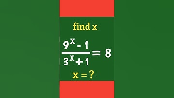 find x, exponential problem