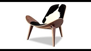 Kardiel Tripod Plywood Modern Lounge Chair, Black