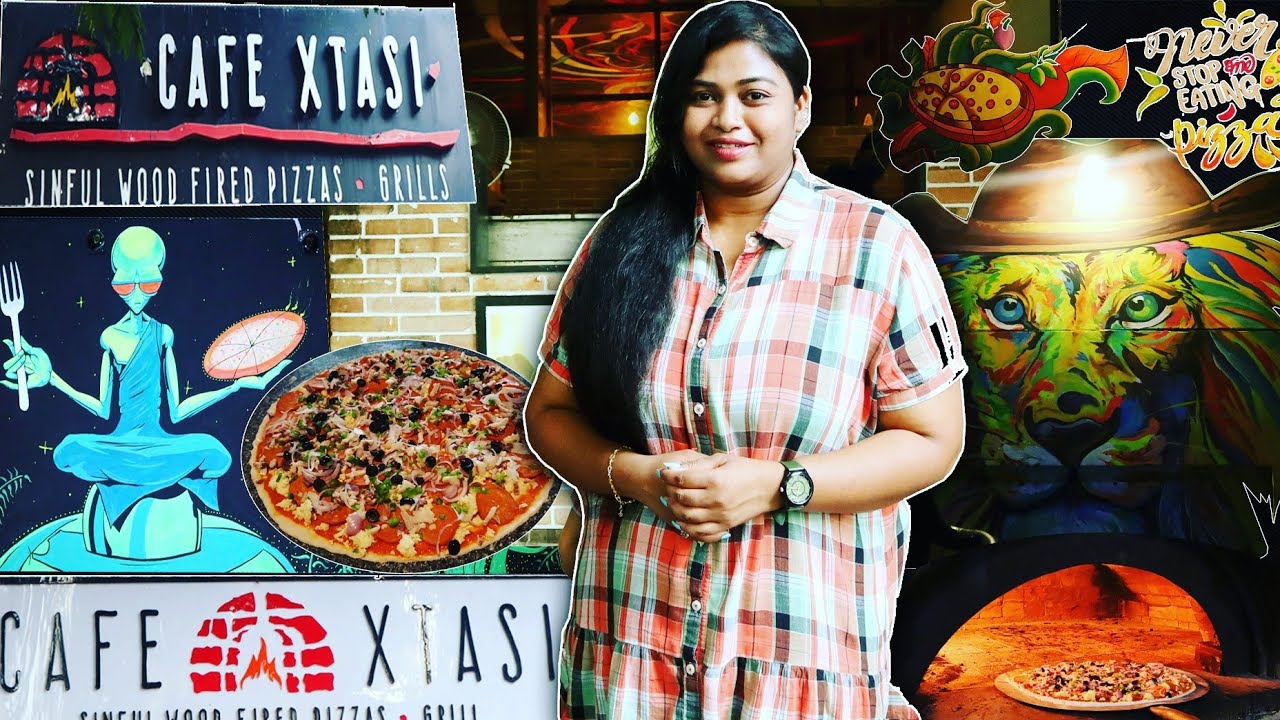 Best Wood Fired Pizza in Pondicherry பாண்டிச்சேரியின் பெஸ்ட் பிட்ஸா Cafe xtasi Food Tour