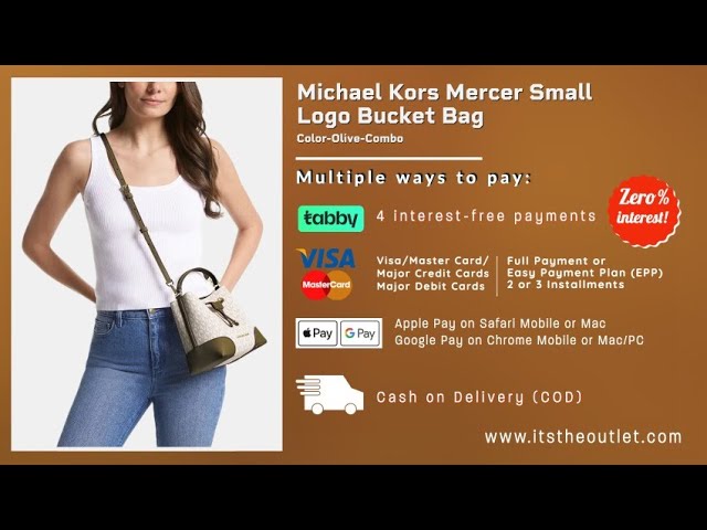 Michael Kors Mercer Small Bucket Crossbody Bag