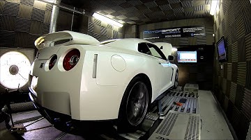 Nissan GTR On the Dyno at Motorsport Developments In Blackpool Lancashire