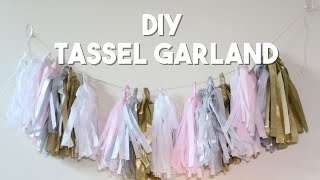 DIY Tassel Garland