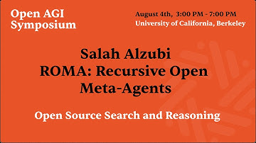 Salah Alzubi | ROMA: Recursive Open Meta-Agents | Sentient