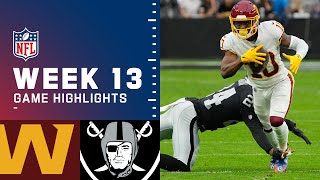 Washington Football Team vs. Raiders Week 13 Highlights | NFL 2021