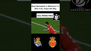Real Sociedad vs Mallorca 1-1(Pen 4-5) | Copa Del Rey | #realsociedad #mallorca #copadelrey #shorts
