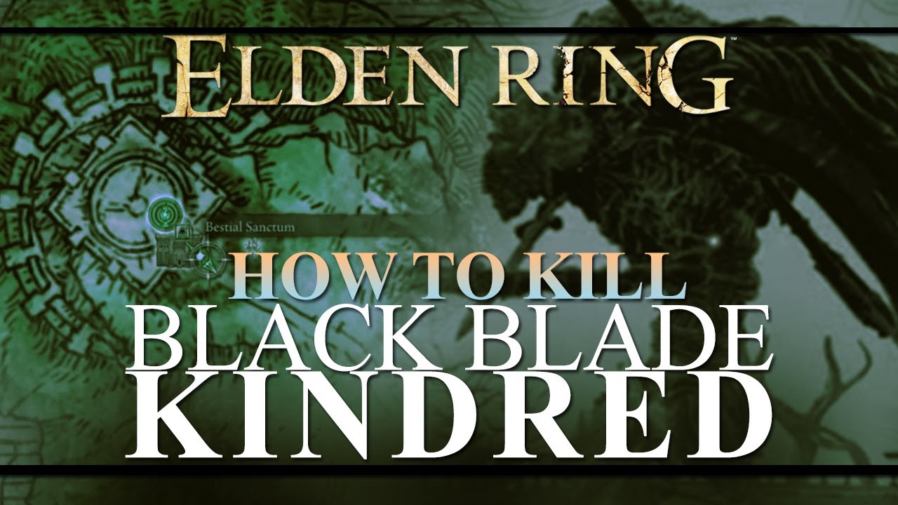 How to Kill the Black Blade Kindred Field Boss EASY Elden Ring YouTube