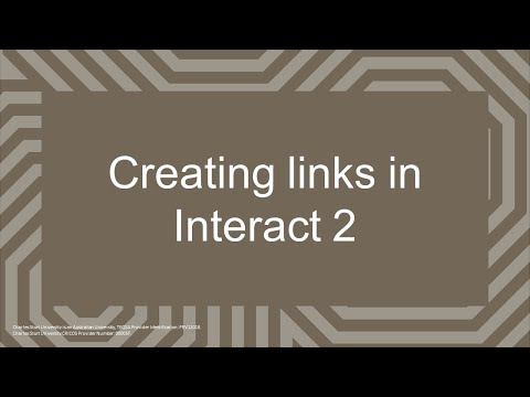 Creating links in I2