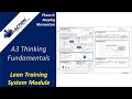 A3 Thinking Fundamentals - Video #34 of 36. Lean Training System Module (Phase 6)