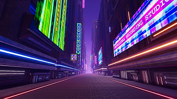 Sci-Fi Neon City in Unity