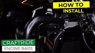 How to install Craftride Engine Bars on a Kawasaki Vulcan S