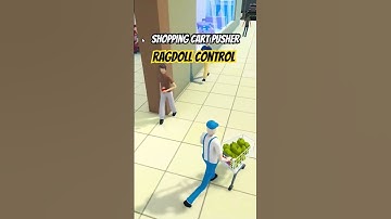 I have made ragdoll control in my game: Shopping Cart Pusher #gamedevblog #gaming #indiegame