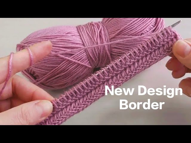 Latest and new knitting border design#30 for ladies /kids sweater