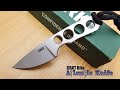 COLUMBIA RIVER CRKT SILVER BITA STRAIGHT 420J2 FIXED BLADE KNIFE + SHEATH 2408