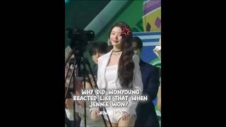 Why Did Wonyoung Reacted Like That When Jennie Won Mma 2025 jennie mma2025 jenniemma kpop wony