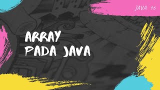 ARRAY PADA JAVA | PBO