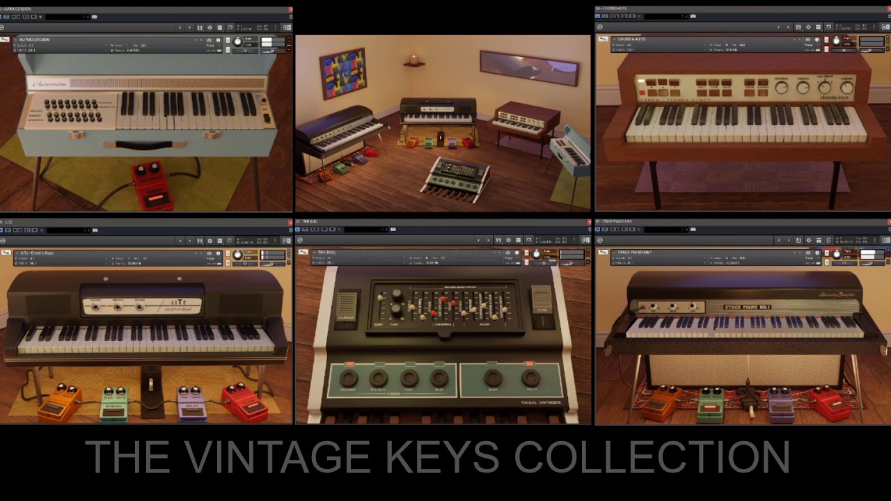 Vintage Keys Sound Module Vintage Keys Collection - Demo 1 - Kontakt collection - YouTube