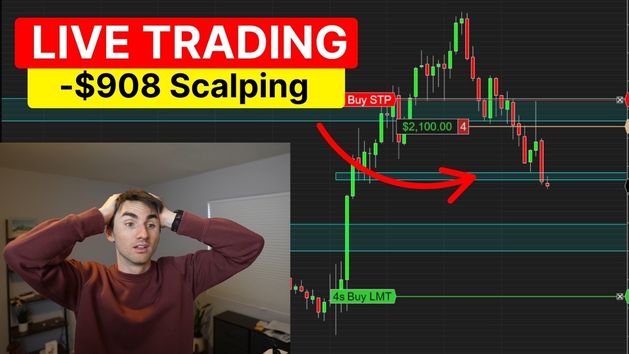 Live Day Trading Losing 8 (I shoulda made 5k!!)