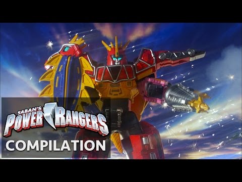 Power Rangers | Dino Charge Original Zords First Meetings