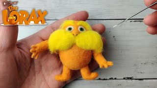 Crafting The Lorax with Satisfying Needlefelt Art