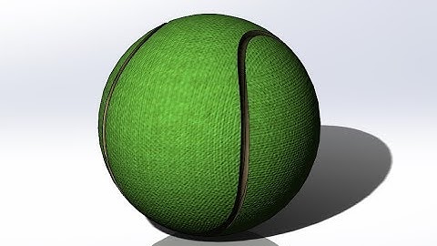 Tennis Ball in SolidWorks