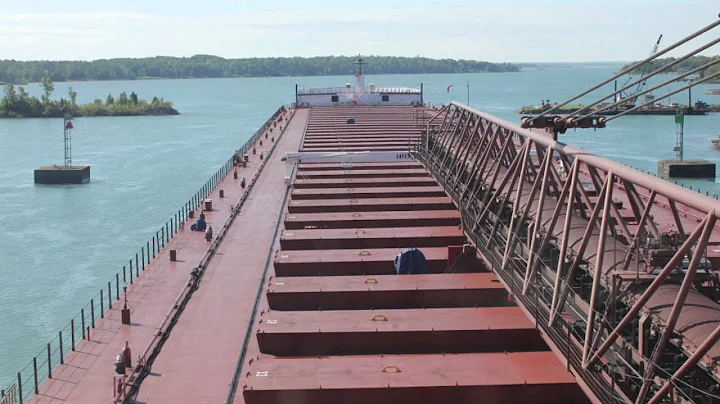 Paul R Tregurtha - Time Lapse - Downbound Soo Locks & St Mary's River - Great Lakes Freighter