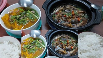 #Bửa Cơm Trưa Cá Chốt Kho Tiêu Canh Bí Đỏ Thịt Bằm#Tuyethongchanel.