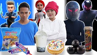 PILIH KARAKTER EJEN ALI SESUAI MAKANAN 1 WARNA PART 4! | Mikael TubeHD