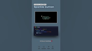 Sparkle Button #codewith_muhilan #css #coding