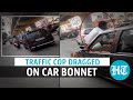 Man drags traffic cop on car bonnet to evade fine, viral video