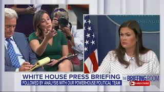 SARAH SANDERS White House Press Briefing 9/12/17 TRUMP NORTH KOREA STEVE BANNON